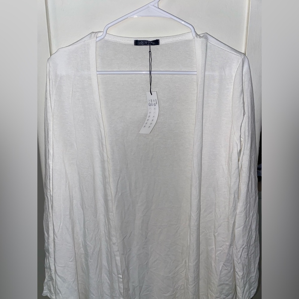 Jersey knit cardigan